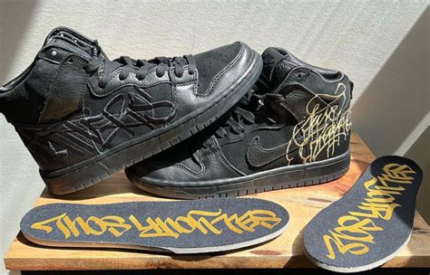 nike sb dunk x faust|Nike dunk high faust black gold.